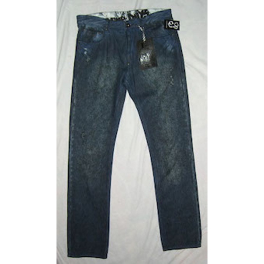 NEW Men's Nine Days Denim Blue Wash Axel Jeans Skinny Fit Size 32x34